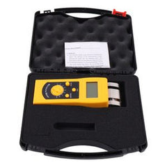 Portable Digital Textile Moisture Meter Tester 0-2% 0-90%