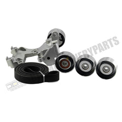 Drive Belt Tensioner Idler Pulley Kit Fit for 2005-2015 Toyota Tacoma, 2005-2012 Tundra, 2003-2009 4Runner, 2007-2009 FJ Cruiser, Compatible with 4.0L V6 1GRFE Only