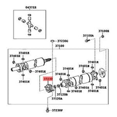 Driveshaft Carrier Bearing Assembly 37230-34060 for 2007-2021 Toyota Tundra