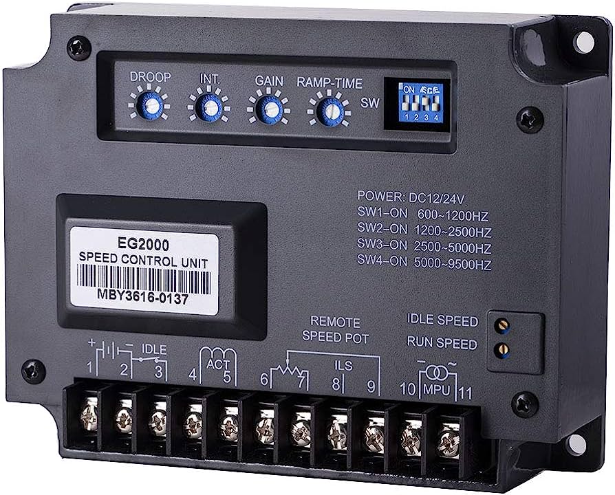 BUYMACHINERYPARTS EG2000 Electronic Engine Speed Governor Controller Generator Controller Panel - Buymachineryparts