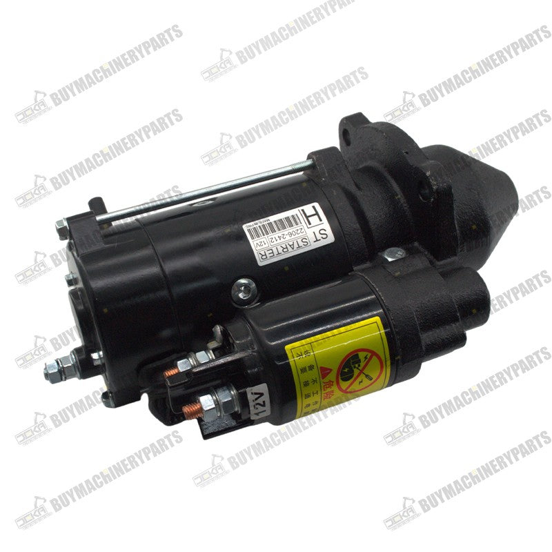 Electric Starting Motor 3575204 for Caterpillar CAT Engine C4.4 C6.6 C7.1 Generator DE150E2 DE165E2 DE200E0 XQP150 Compactor CB54 CB64 12V 4.2KW 10T - Buymachineryparts