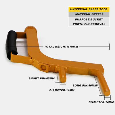 Exchange Bucket Tooth Tool Pin device for All Excavators Backhoes