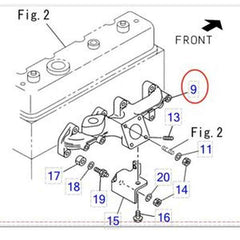 Exhaust Manifold 8970394733 for Isuzu 4JB1/4JG1/4JG2 Engine