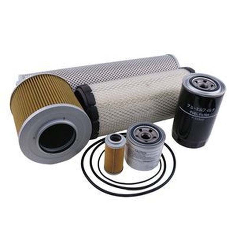 Heavy-Duty Filter Kit for Yanmar 4TNV98 Engine, Doosan/Daewoo DH80-7 Excavator