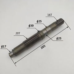 Final Drive Shaft TZ269B2002-00 for Komatsu PC100-6 PC120-6 Excavator Engines
