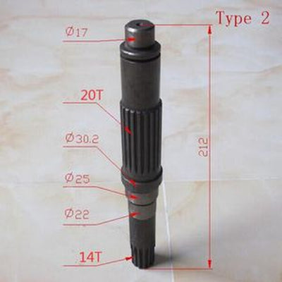 Final Drive Shaft TZ269B2002-00 for Komatsu PC100-6 PC120-6 Excavator Engines