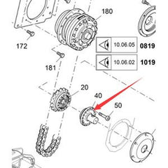 Flange Shaft 2011497 fit VOGELE Vogele Asphalt Paver