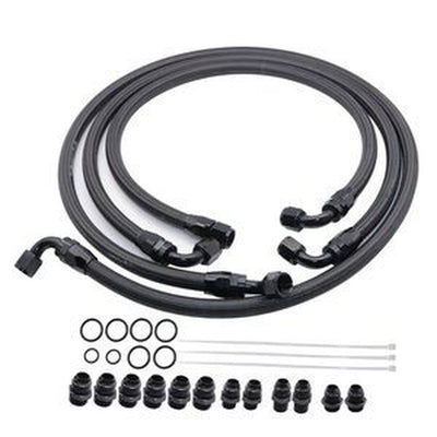 Fleece Transmission Cooler Lines Kit 21101404 for Chevrolet GMC Duramax 6.6L 2001-2005