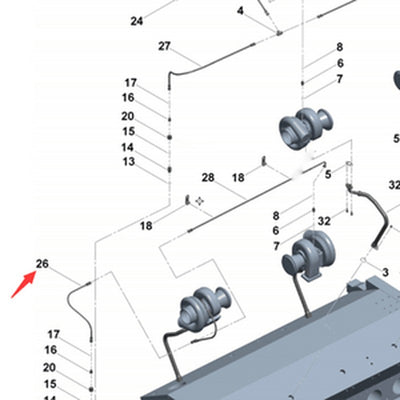 Flexible Hose 3635130 for Cummins QSK60 Engine