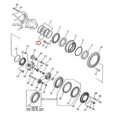 Floating Oil Seal 17M-27-00110 for Komatsu PC300HD-5K PC380LC-6K Excavators