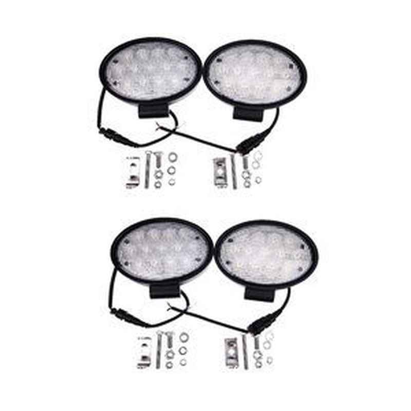 4-Piece Floodlamp AH212522 AH212576 for John Deere 7630-9620 Tractors