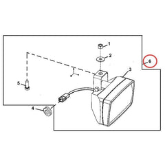 Floodlamp AT226338 Johe Deere Tractor Loader 600 744H 644H 624H 644J 544H