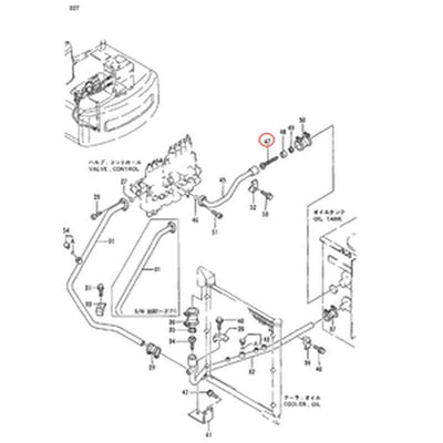 Hydraulic Flow Control Valve 4266481 for Hitachi EX100-2 EX100-5 EX120-5