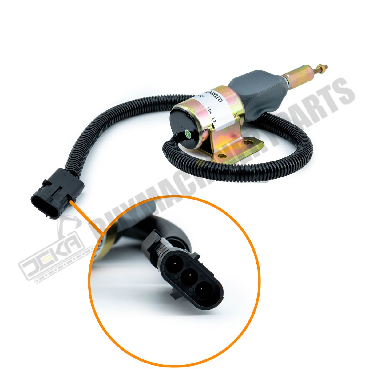 For Case IH Loader 1840 1845C 60XT 70XT 75XT 85XT 90XT 95XT Fuel Shutoff Solenoid