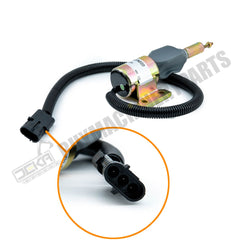 For Case IH Loader 1840 1845C 60XT 70XT 75XT 85XT 90XT 95XT Fuel Shutoff Solenoid