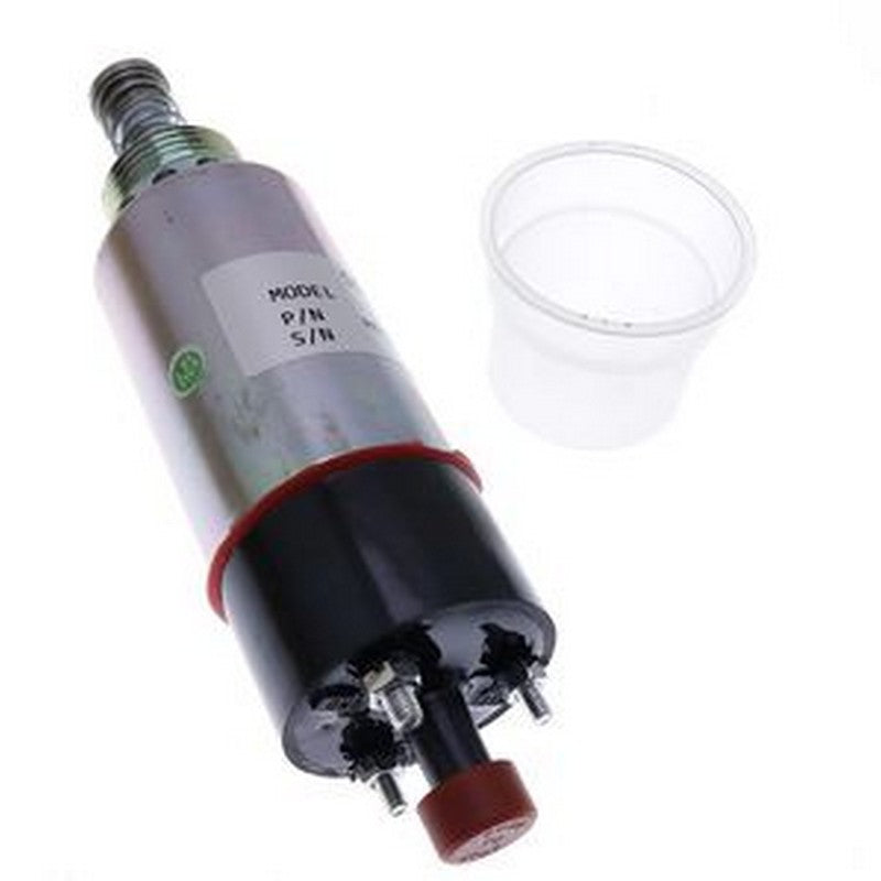 For Caterpillar CAT 3114 3116 3126 Engine 446B Backhoe Loader CB-634D Vibratory Compactor 12V Stop Solenoid 155-4651 8C-3664 - Buymachineryparts