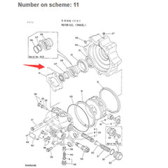 Heavy-Duty Travel Motor Ball Bearing for Hitachi Excavator 4193401
