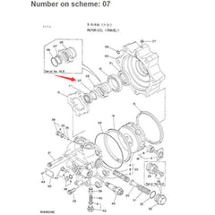 Travel Motor Cap for Hitachi Excavator EX60 - 4252672