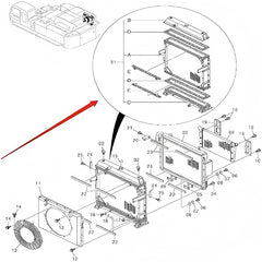 For Hitachi Excavator ZX800 ZX850H Water Tank Core ASS'Y 4474012