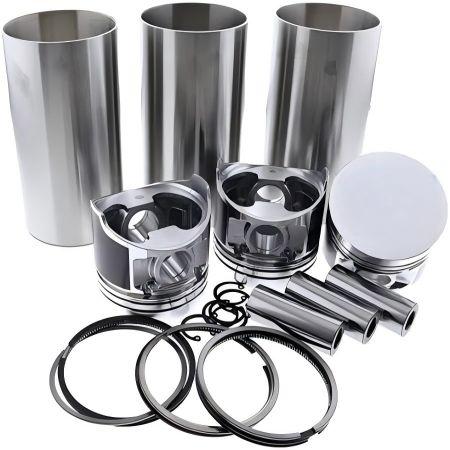 For Komatsu Excavator PC30 PC35 Engine 3D84-3 Cylinder Liner Kit Four Matching
