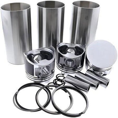 For Komatsu Excavator PC30 PC35 Engine 3D84-3 Cylinder Liner Kit Four Matching