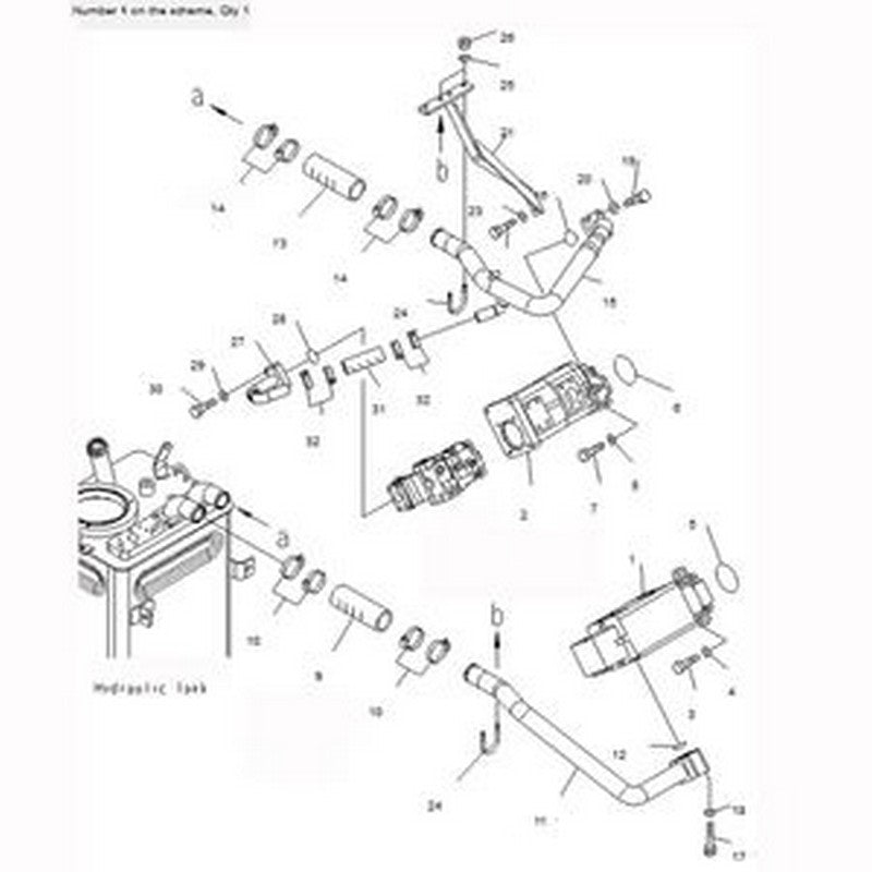 For Komatsu Wheel Loader WA400-5 WA400-5L WA380-5 WA380-5L Hydraulic Pump 705-55-33080 - Buymachineryparts