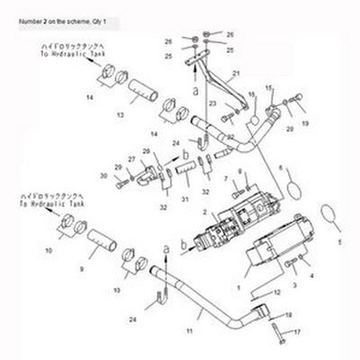 For Komatsu Wheel Loader WA430-5 Hydraulic Pump 705-51-30710 - Buymachineryparts