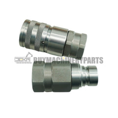 For New Holland LS140 LS150 LS160 LS170 LS180 LS185 LS190 5/8' SAE Flat Face Hydraulic Quick Connect Coupler Set