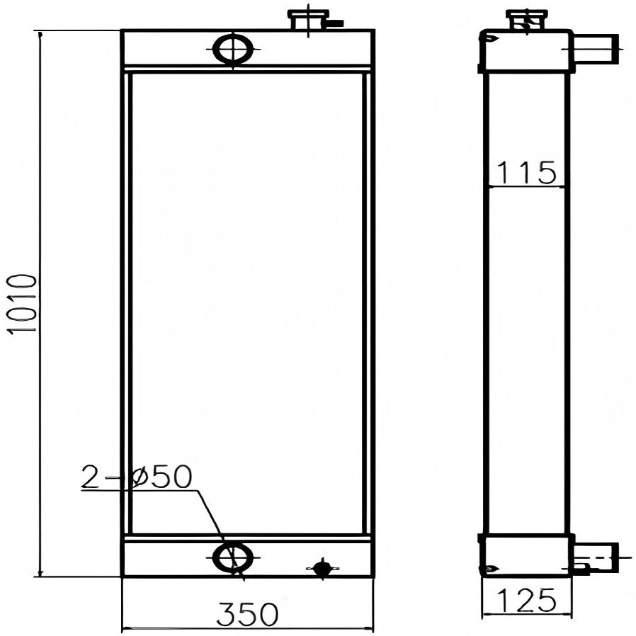 For Sany Excavator SY215C-9 SY225C-9 Water Tank Radiator Core ASS'Y