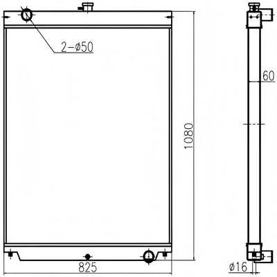 For Sany Excavator SY365C-8 Water Tank Radiator Core ASS'Y