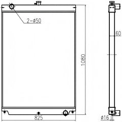 For Sany Excavator SY365C-8 Water Tank Radiator Core ASS'Y