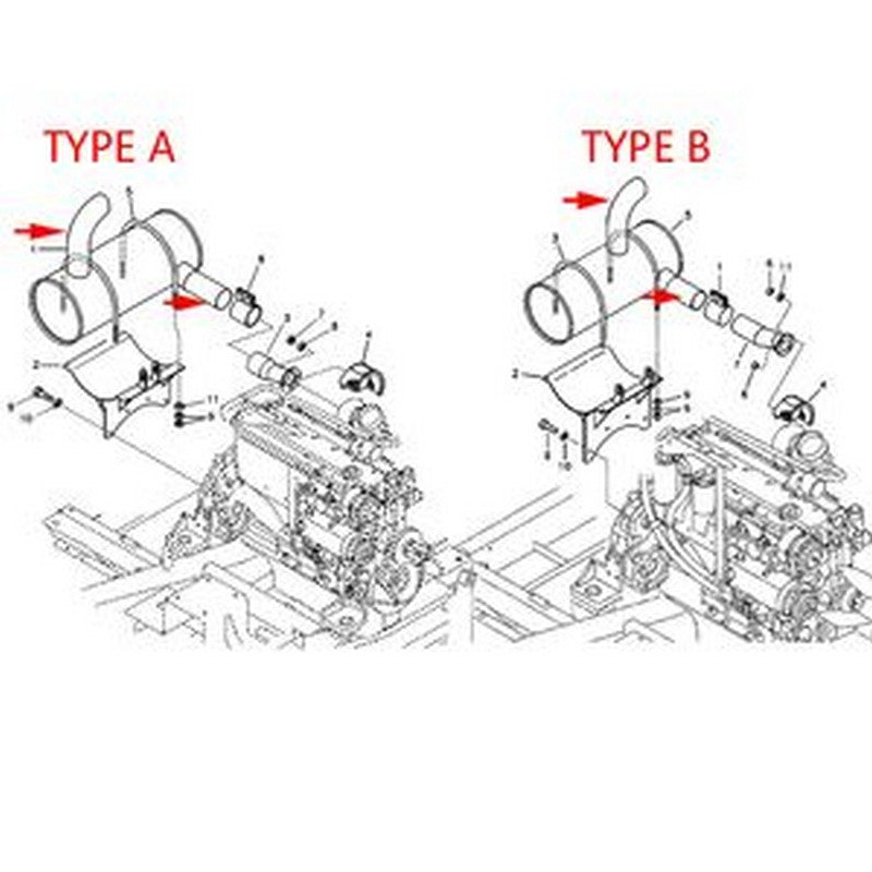 For Volvo Excavator EC290B EC290C Engine D7D Muffler Silencer VOE14539535 - Buymachineryparts