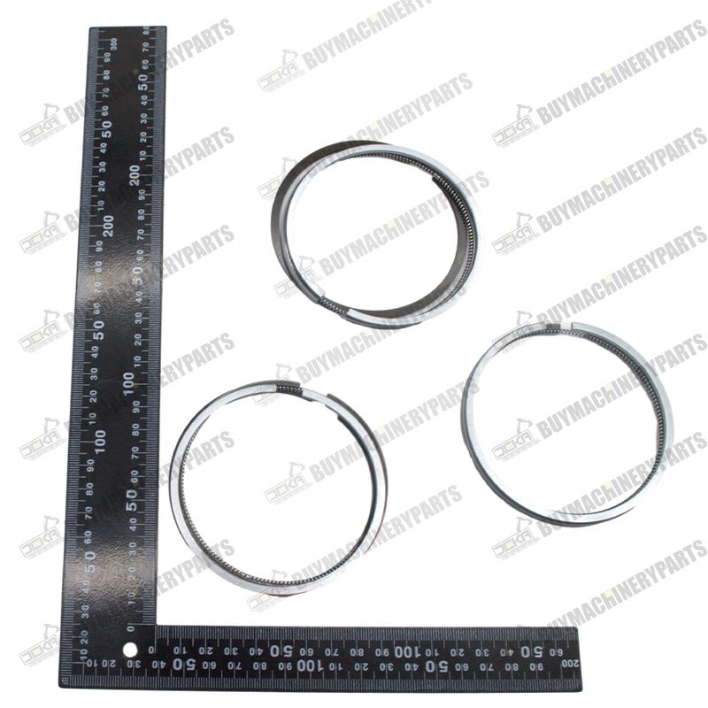 For Yanmar 3TNV84 Komatsu 3D84 Engine Piston Ring 3PCS YM129004-22500 - Buymachineryparts