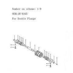 For Caterpillar CAT E300B EL300B Track Roller Bottom Roller 085-4973 1R-8165 - Buymachineryparts