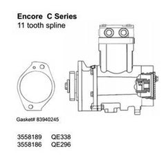 Air Brake Compressor for Cummins C Series Engine 3558186