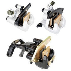 Front & Rear Brake Caliper with Pads for Yamaha Wolverine 350 YFM350 FX 1995-2005