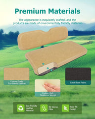Cojines delanteros de repuesto para el asiento y respaldo del carrito de golf EZGO TXT, color beige