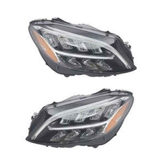 LED Headlight Pair 2059066104/2059066004 for Mercedes-Benz C300 C43