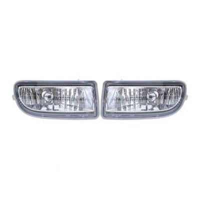 Front Fog Light Housing Pair 81211-60122 81221-60042 for Toyota Land Cruiser 1998-2007
