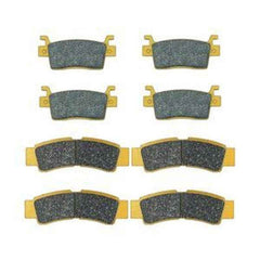 Front & Rear Ceramic Brake Pad Set 43082-0196/0197 for Kawasaki KRX 1000/KRX4 2020-2025