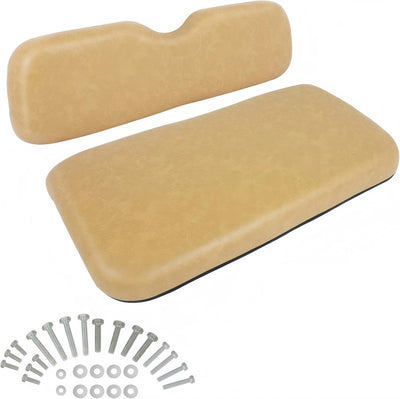 Cojines de repuesto para asientos delanteros de EZGO RXV, cojín para asiento de carrito de golf EZGO RXV, conjunto inferior del asiento delantero, exclusivo para asientos delanteros de carritos de golf, color beige, juego de 2 piezas