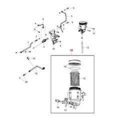Fuel Filter 68157290AB/AA for Ram 2500/3500/4500/5500 2013-2018 6.7L