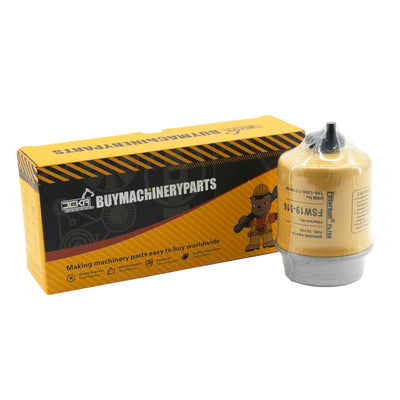 Fuel Filter 87801434 Secondary Fuel Water Separator with Drain Compatible with Ford 345D 445D 545D 3930 New Holland LS180 LX885 L865 LX985 Replace WIX WF10082 Fuel Filter