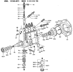 Fuel Injection Pump 101040-8873 8970809330 for Isuzu Engine 4BG1 4BD1-T Hitachi Excavator EX120-3 EX120-2 EX120K-2