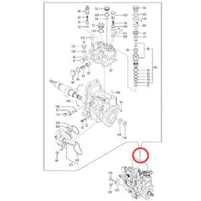 Fuel Injection Pump VV72923651320 for Yanmar Engine 3TNV88-BPYB CASE Excavator CX31B CX36B