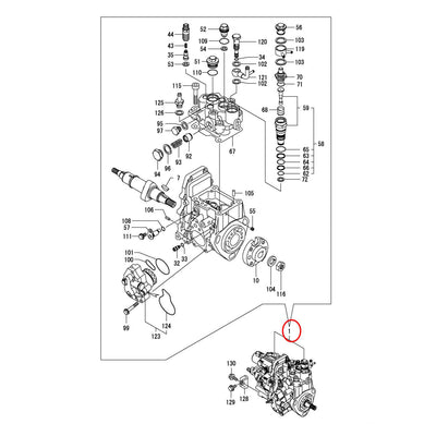 Original Fuel Injection Pump VV72923651320 for Yanmar Engine 3TNV88-BPYB Kobelco Excavator 30SR-5 35SR-5