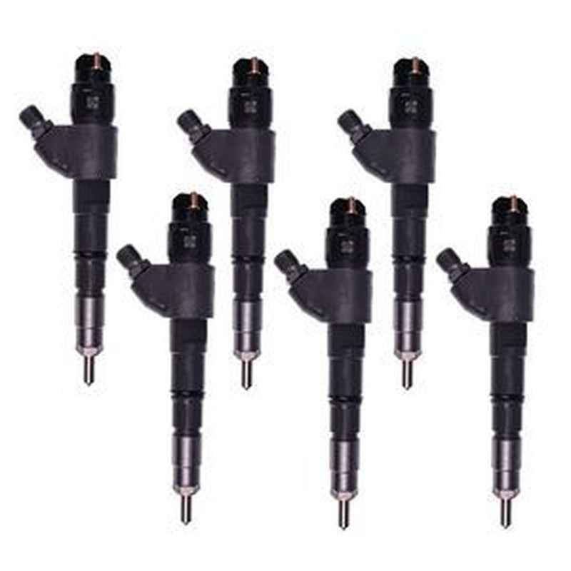 6-Piece Fuel Injector Set 0445120066 04290986 04299311 for Deutz TCD2013L Engine