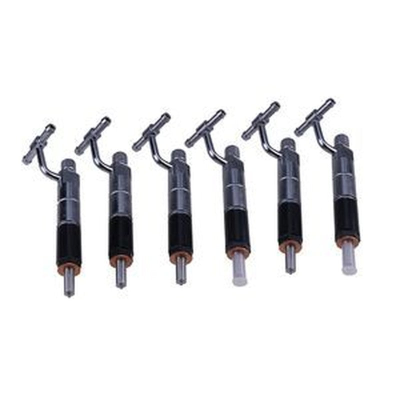 6 Fuel Injectors 107-3651 10R-7589 for Caterpillar CAT 3046 Engine Loader 933 933C Tractor D3C D4C