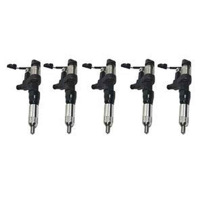 5 Fuel Injectors 23670-E0260 095000-5465 for Hino J07E/J07E-TP Truck 500 Series