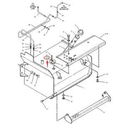 Fuel Level Sender 3E-7128 for Caterpillar CAT 428B/416B Backhoe Loader